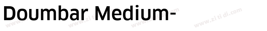 Doumbar Medium字体转换